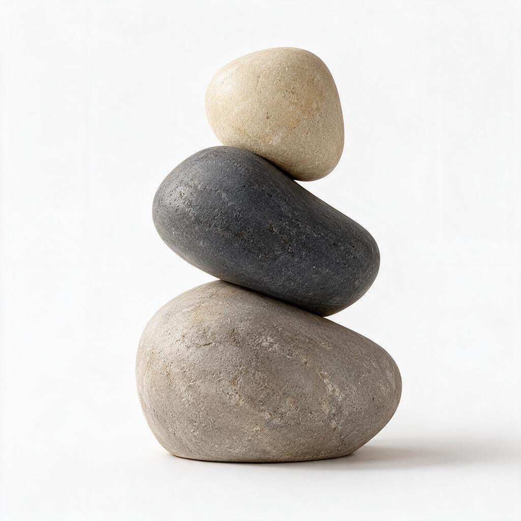 Stacked Pebble Sculpture — product view