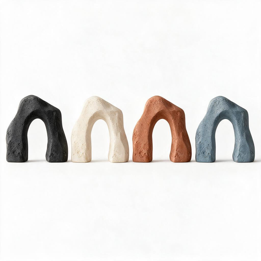 Weathered Sand Arch Sculpture — styling references