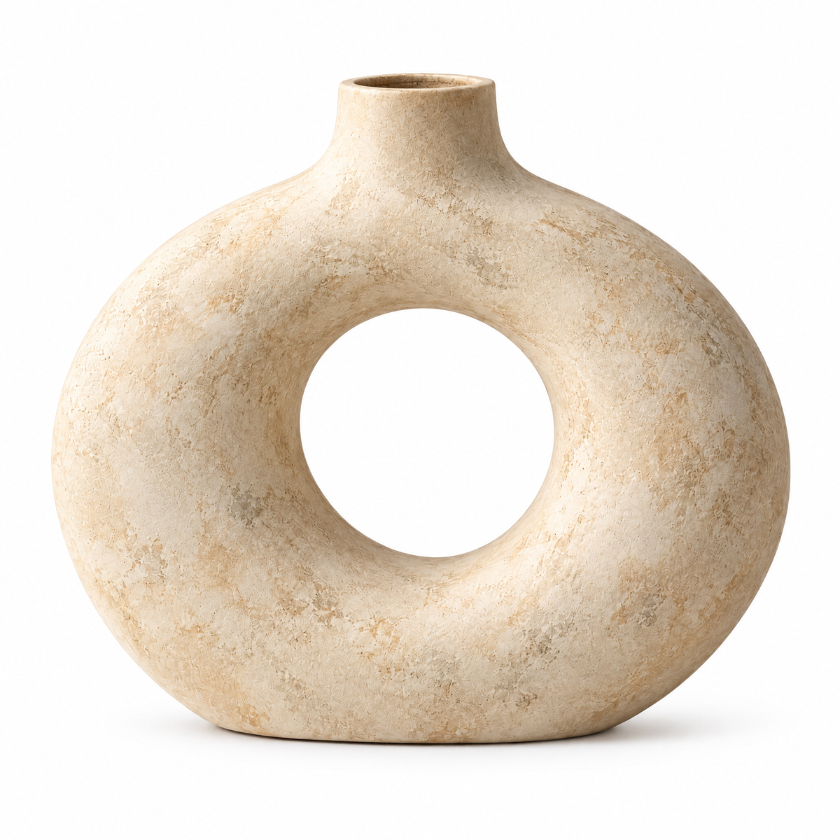 Limestone-Tone Halo Vase — product view