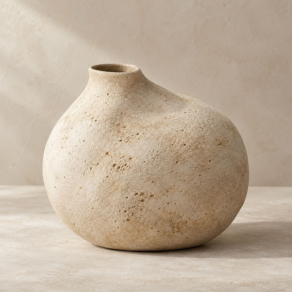 Sand Ivory Organic Vase — form