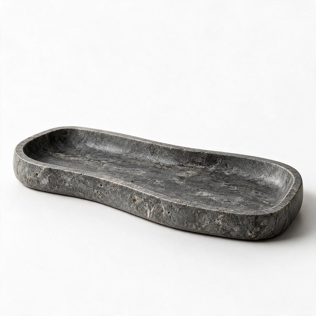 Cream Organic Rectangle Tray — styling references