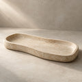 Cream Organic Rectangle Tray — form